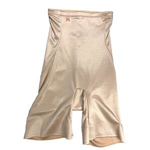 Ruby Ribbon High Waisted Shaping Shorts M Beige Nude Tummy Control Compression